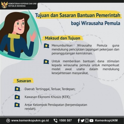 Tujuan dan Sasaran Bantuan Pemerintah bagi Wirausaha Pemula - 20190222